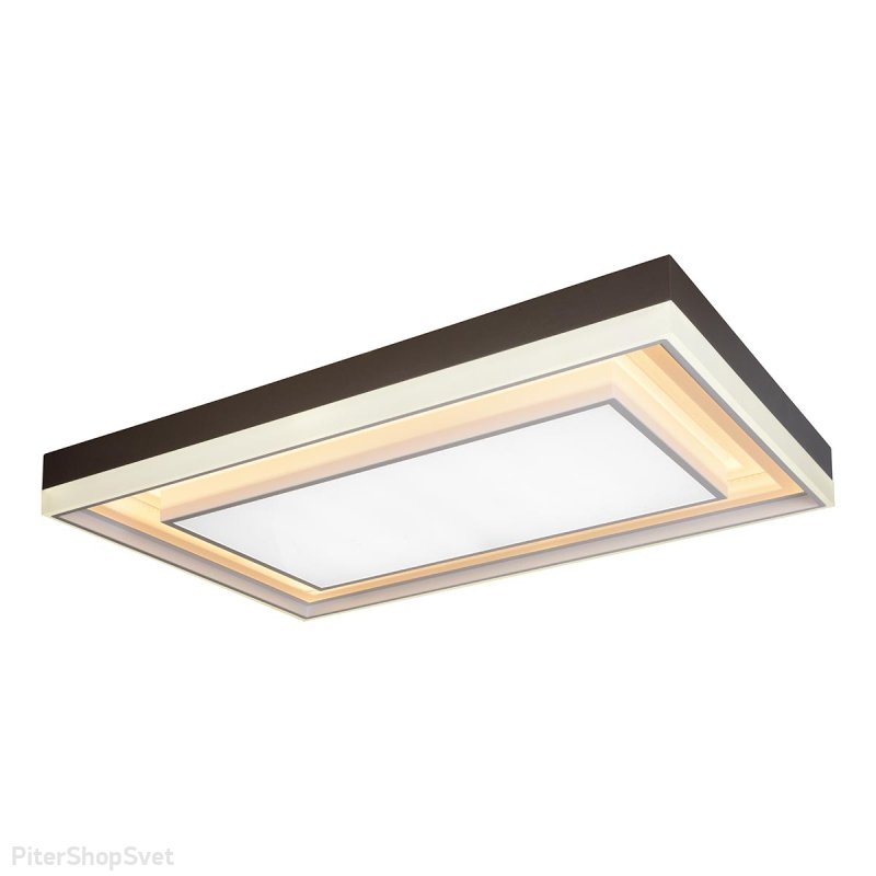 Прямоугольная потолочная люстра 226Вт с пультом ДУ «Summery» B6317-226W/930*630 WH