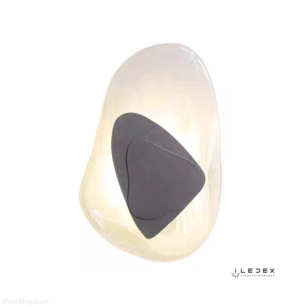 Мраморный настенный светильник для подсветки «Silk» F097-9W-3000K BK-WH