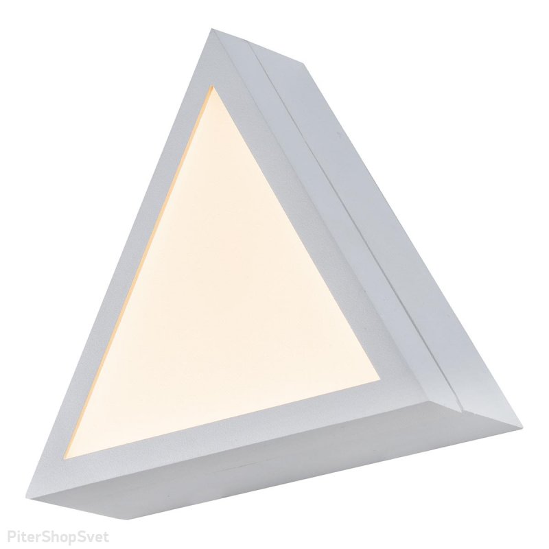 Настенно-потолочный светильник треугольник 12Вт 3000К «Creator» X068312 WH-3000K