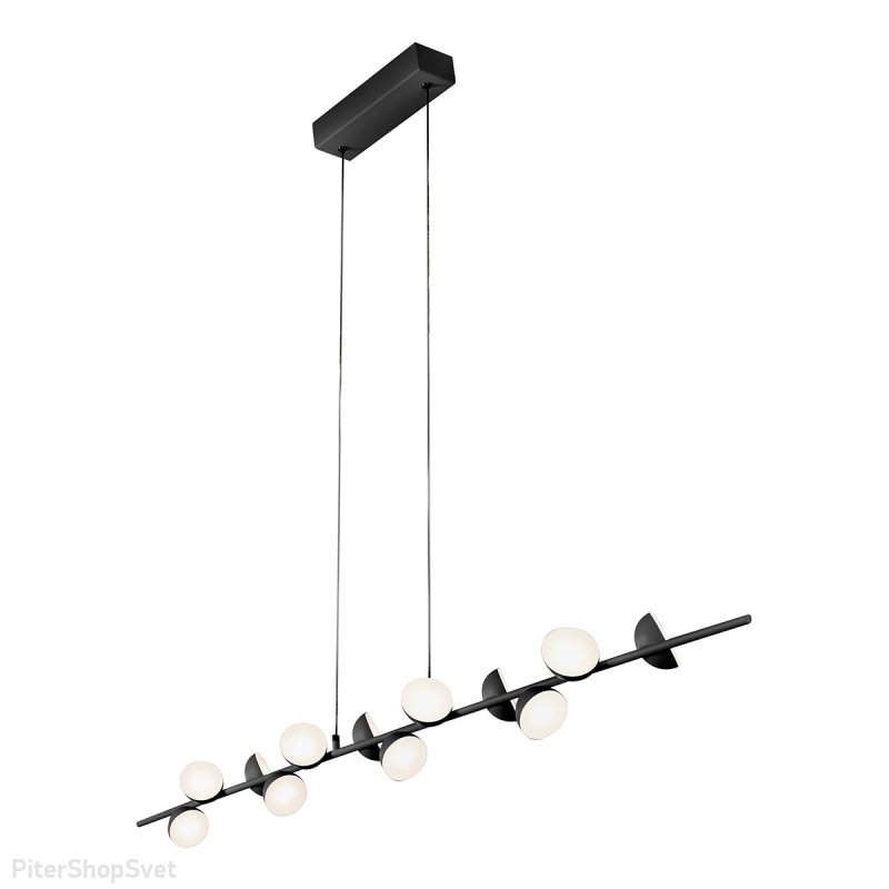 Длинный чёрный подвесной светильник 36Вт 3000К «Inefable» X088136 BK
