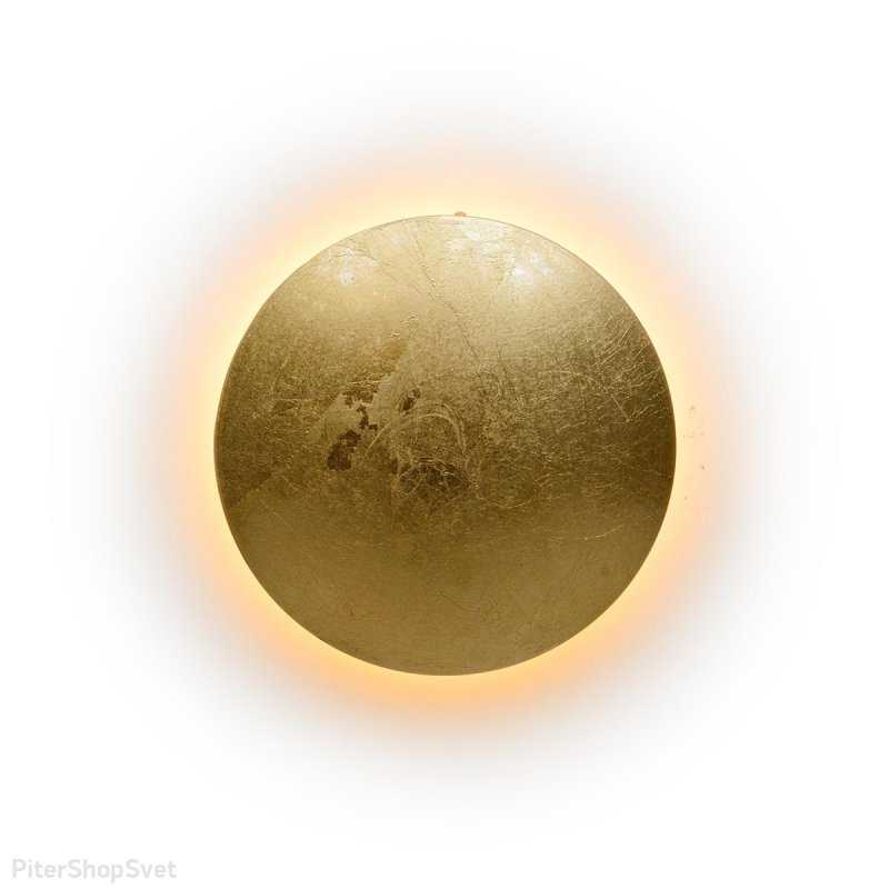 Настенный светильник диск золотого цвета для подсветки «Lunar» ZD8102-6W Gold