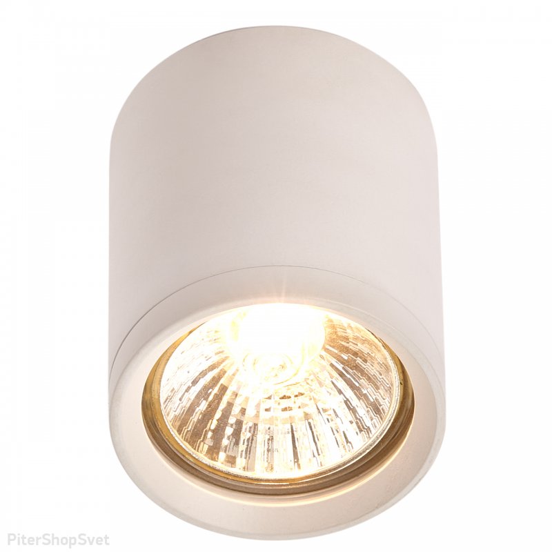 Белый накладной потолочный светильник цилиндр IL.0005.5015