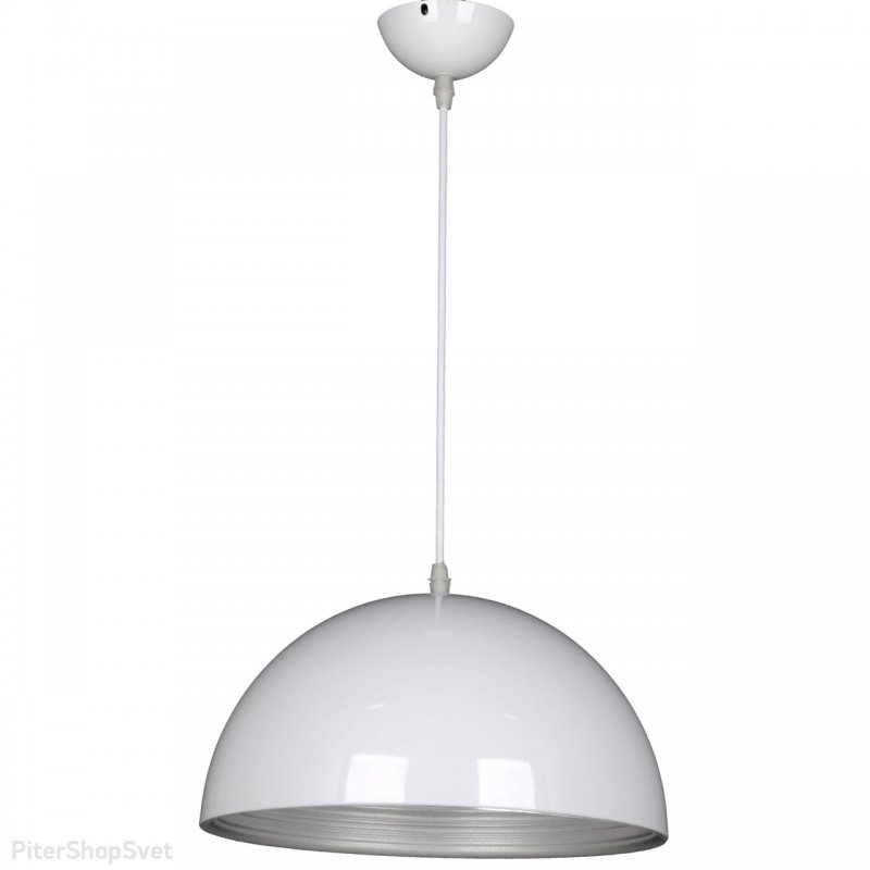 Белый купольный подвесной светильник PNL.001.300.03