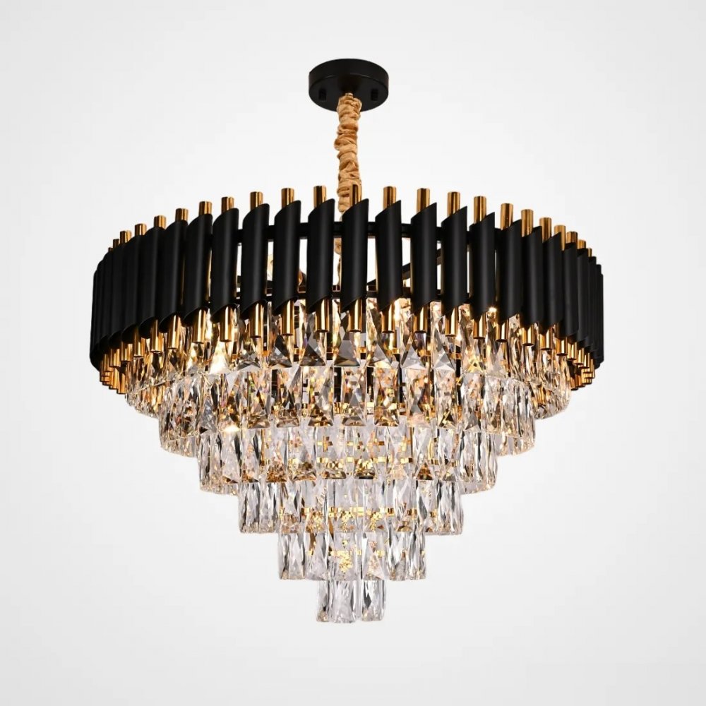 Подвесная люстра каскад «Empire Black Chandelier Crystal» 147701-22