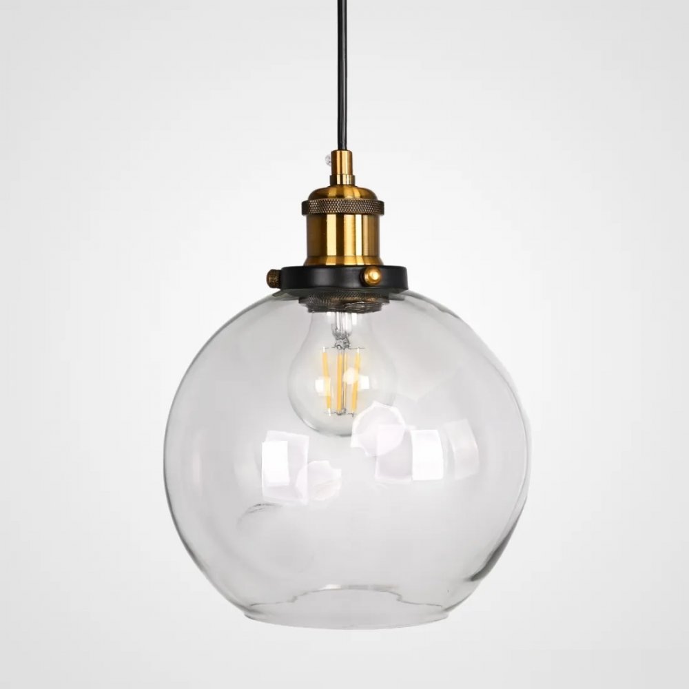 Подвесной светильник «Loft Clear Glass Sphere Cloche» 191634-22