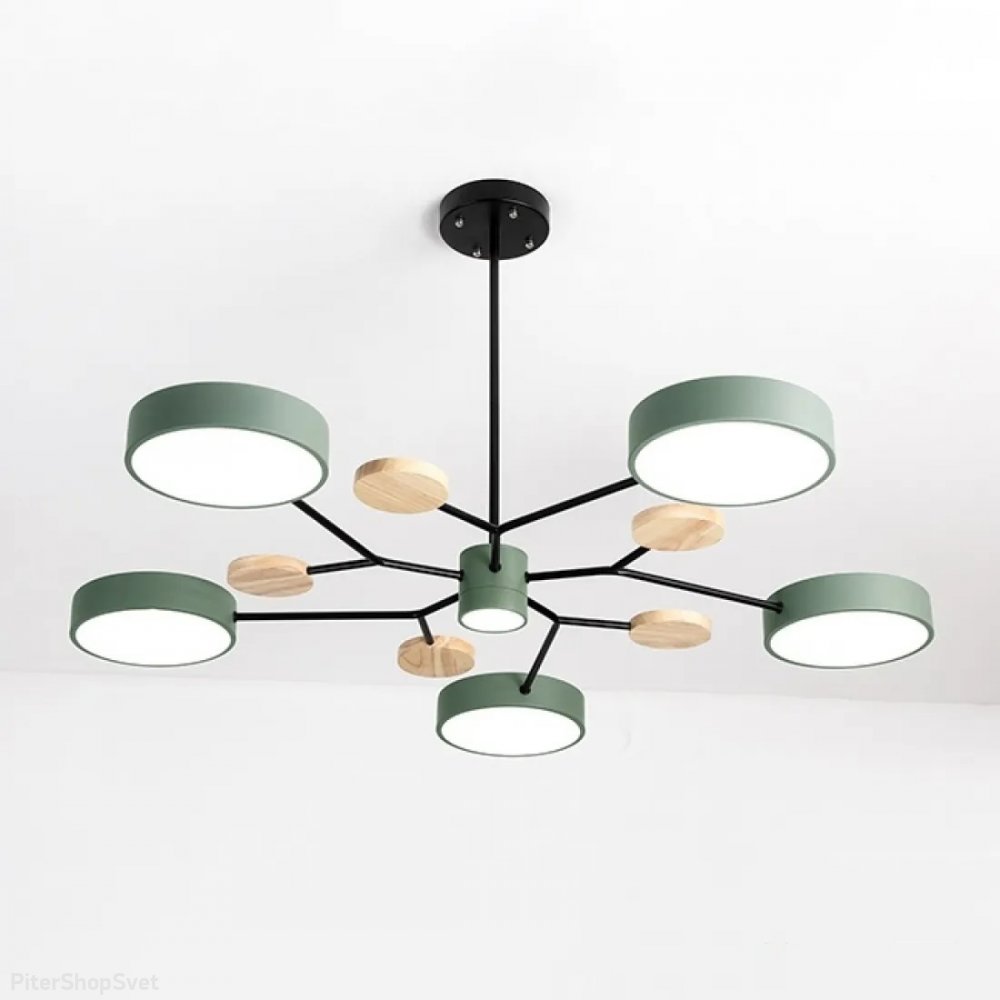Люстра на штанге «Meade Lamps Green» 207859-26
