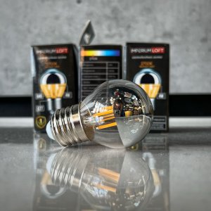 светодиодная лампочка Е27 4Вт 2700К с зеркальным покрытием «Modo Chandelier»