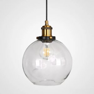 Подвесной светильник «Loft Clear Glass Sphere Cloche»