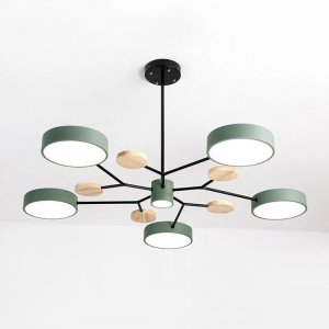 Люстра на штанге «Meade Lamps Green»