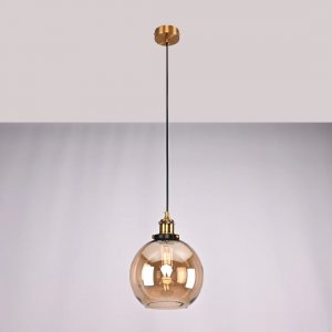 Подвесной светильник «Loft Clear Glass Sphere Cloche»