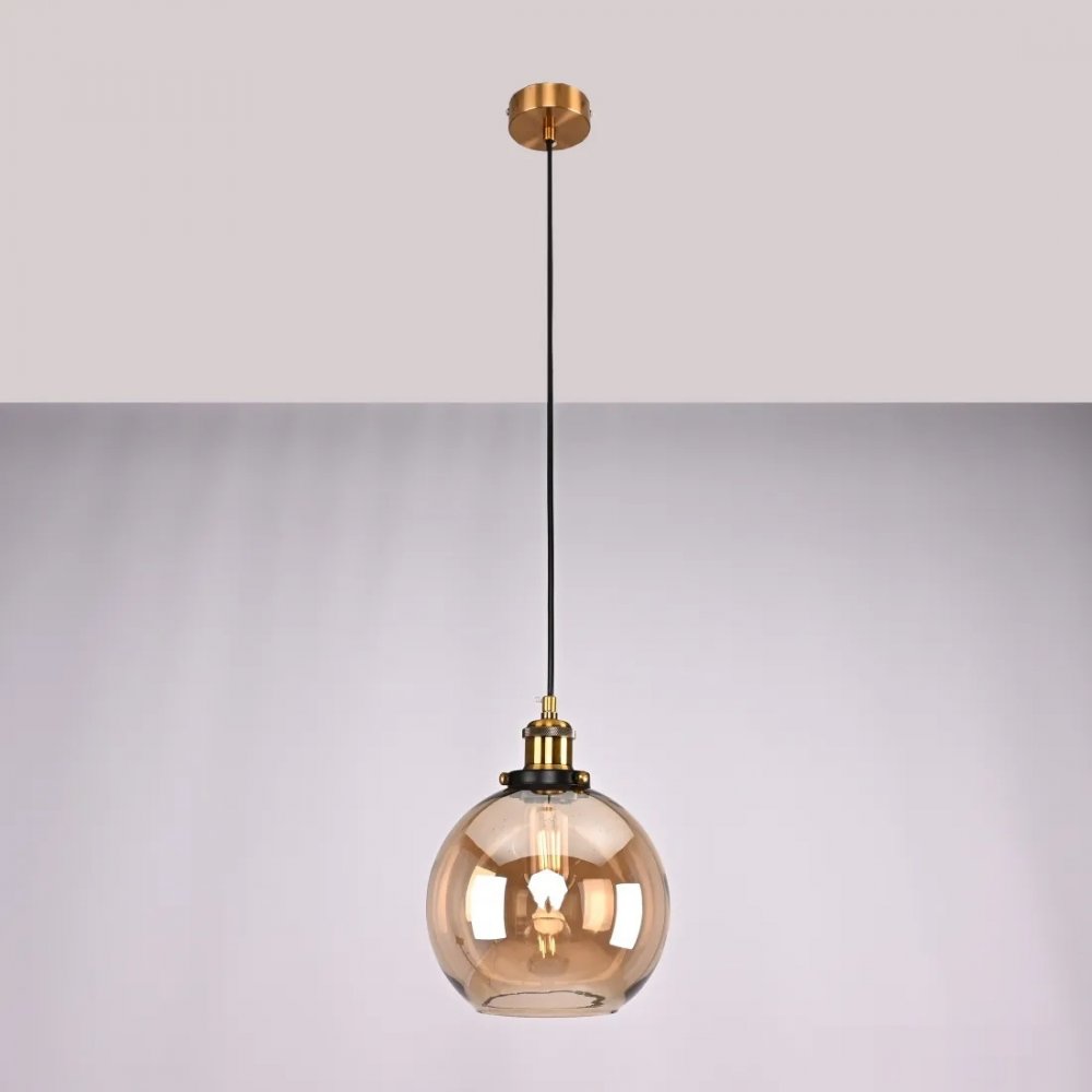 Подвесной светильник «Loft Clear Glass Sphere Cloche» 73694-22