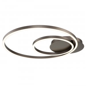 Коричневая потолочная люстра кольца 70Вт с пультом «14003/2C Brown Stella»