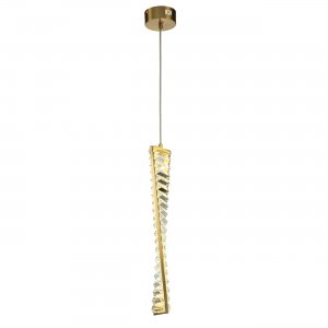 Хрустальный подвесной светильник 11Вт 4000К золотой «FRIZZANTE»