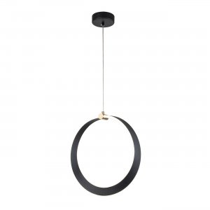 Чёрный подвесной светильник кольцо «Parade»