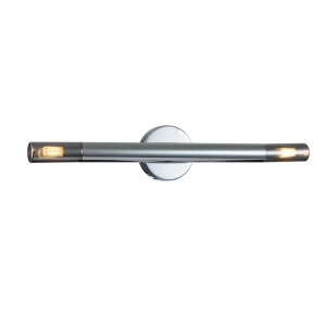 Настенный светильник с дымчатыми плафонами «13006/2W Chrome Sigaro»
