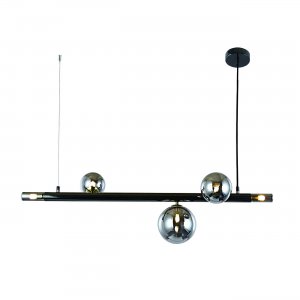 Длинный подвесной светильник с шарами «11026/5PL Black Canto»