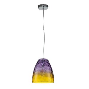 Подвесной фиолетово-жёлтый светильник «Bacca»