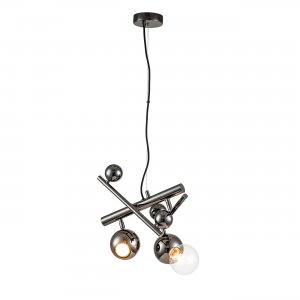 Подвесной светильник с шарами, чёрный хром «SALDO»
