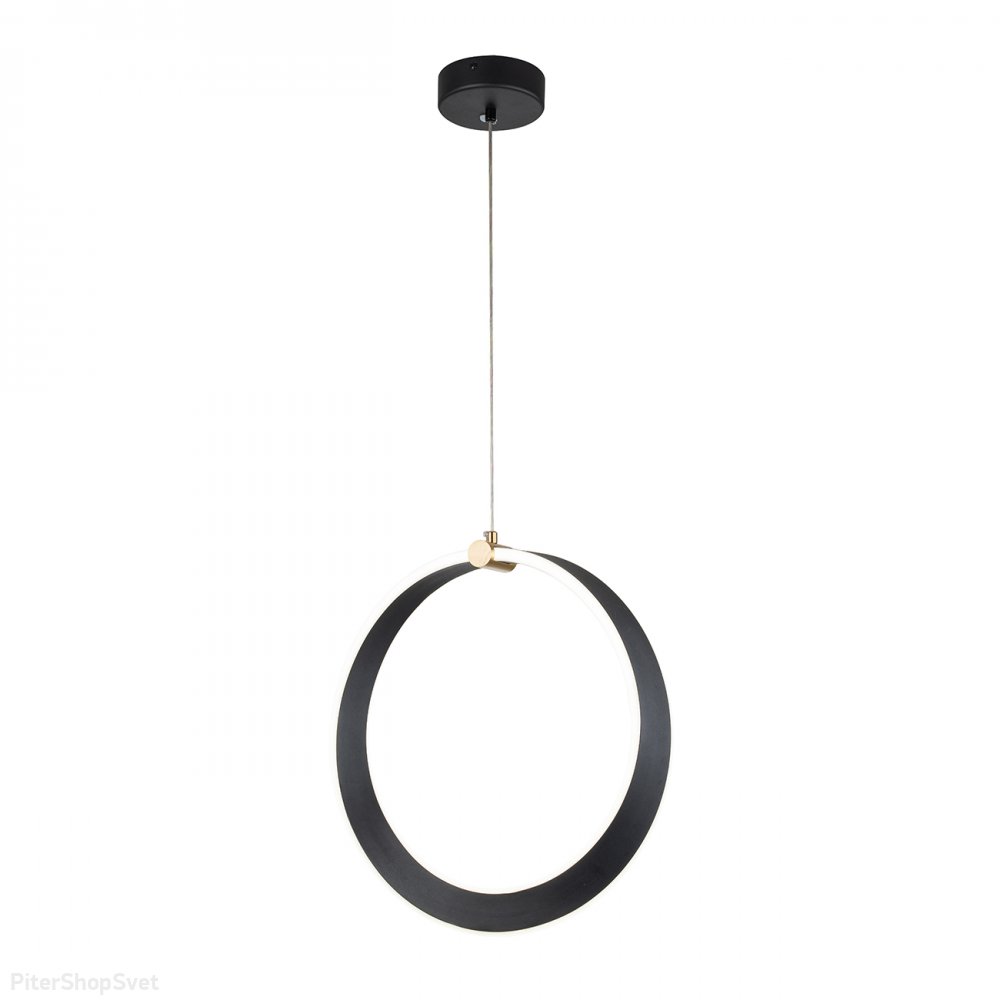 Чёрный подвесной светильник кольцо «Parade» V000070L