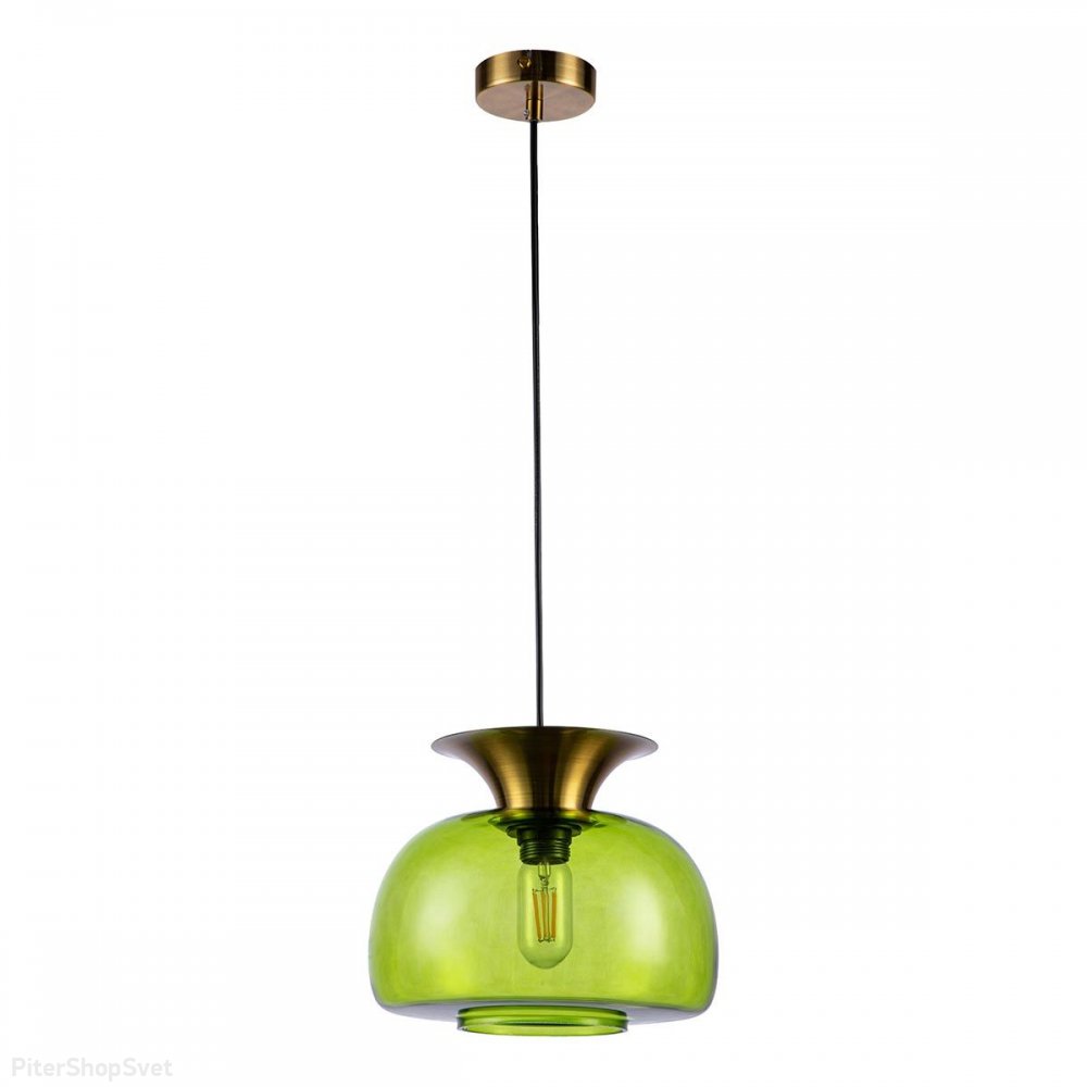 Подвесной светильник с зелёным плафоном «Mela» V000097