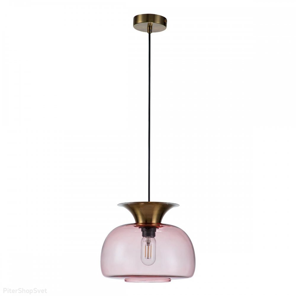 Подвесной светильник с розовым плафоном «Mela» V000098