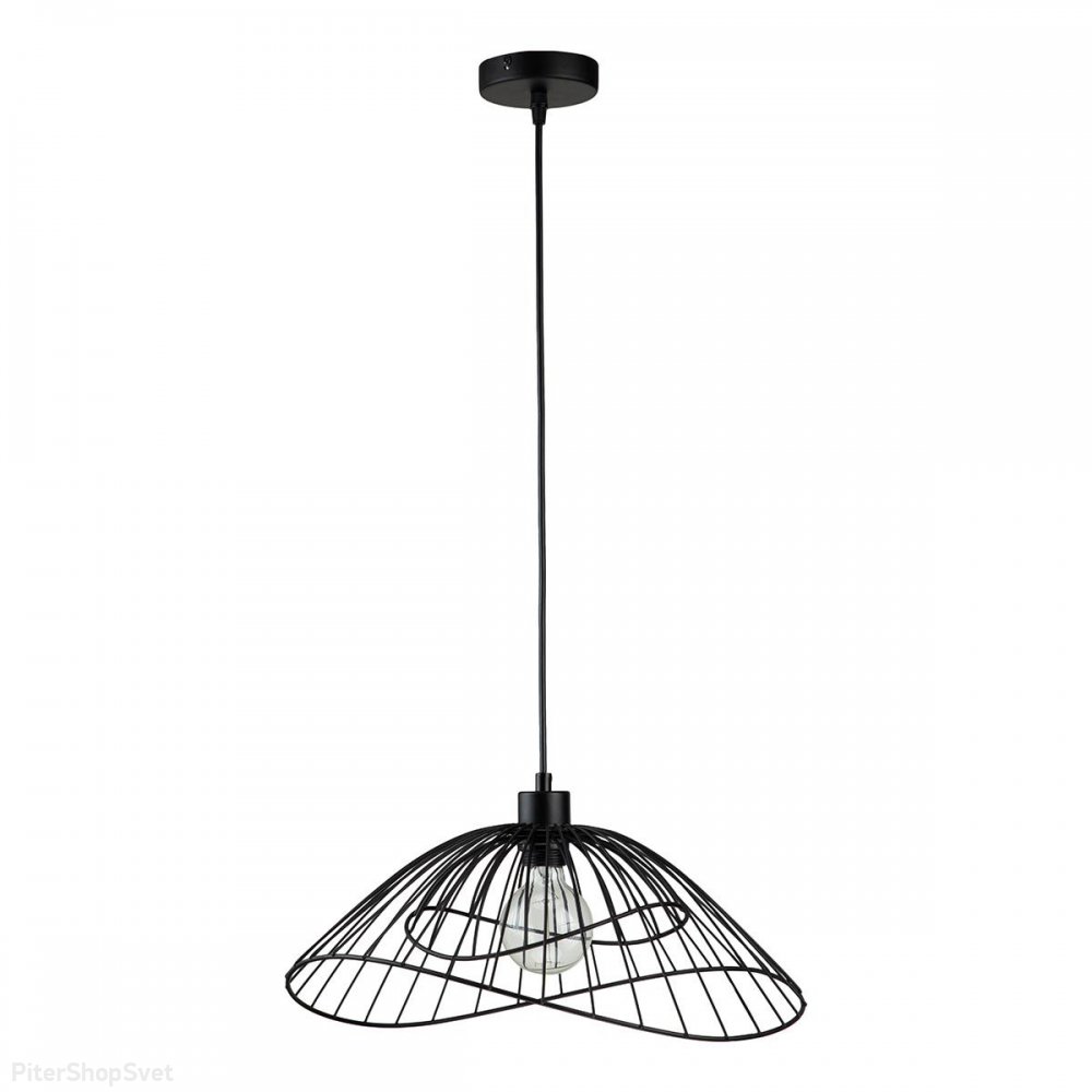 Чёрный подвесной светильник «10012/B/1P Black Vestito» V000191