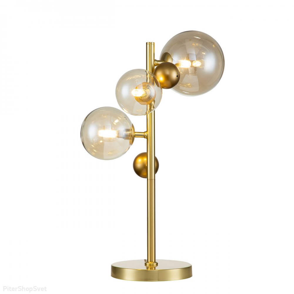 Настольная лампа с шарами «11024/3T Gold Intero» V000228