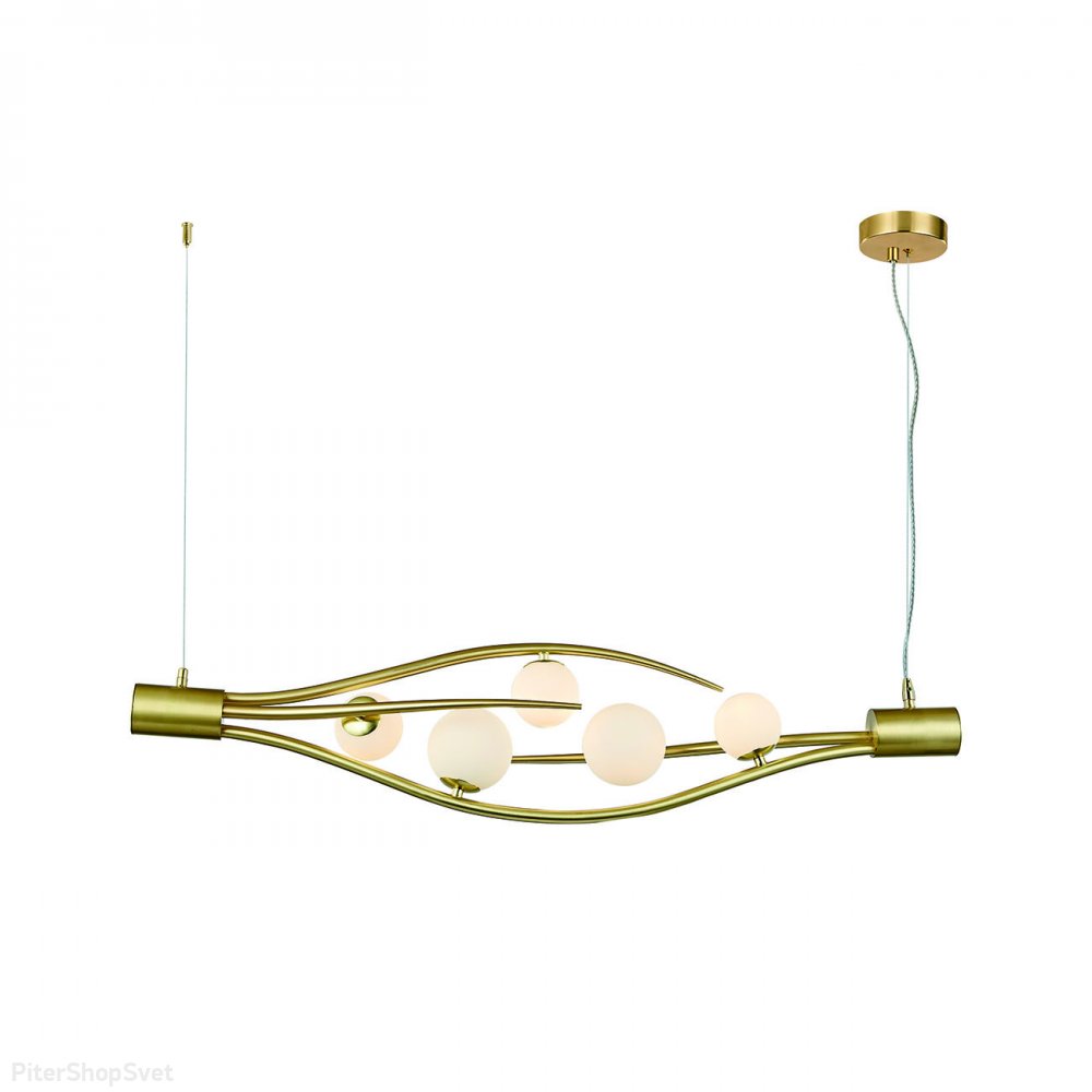Длинный подвесной светильник с шарами «FLUSSO» V000230