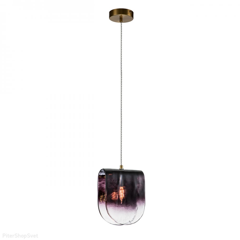 Подвесной светильник с дымчато-прозрачным плафоном «MANTO» V000371