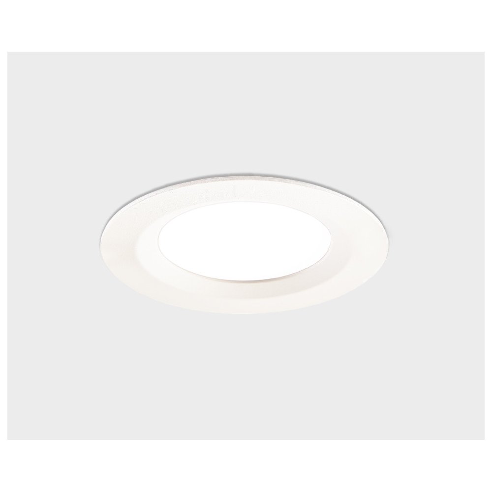 Белый круглый встраиваемый светильник 10Вт 4000К IP65 IT08-8018 white 4000K