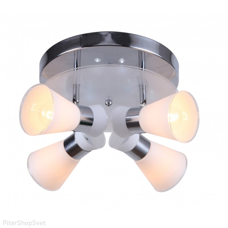 Четыре спота на круглом основании «KAMILLA» 3124/4