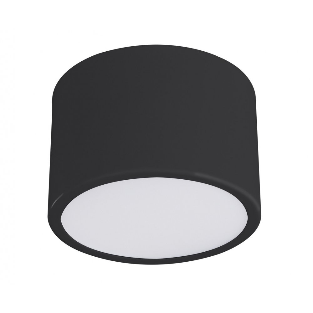 8Вт 4000К чёрный накладной потолочный светильник цилиндр «Медина» 05510,19