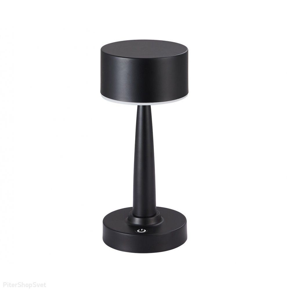 Чёрная диммируемая настольная лампа с аккумулятором «Снифф» 07064-A,19