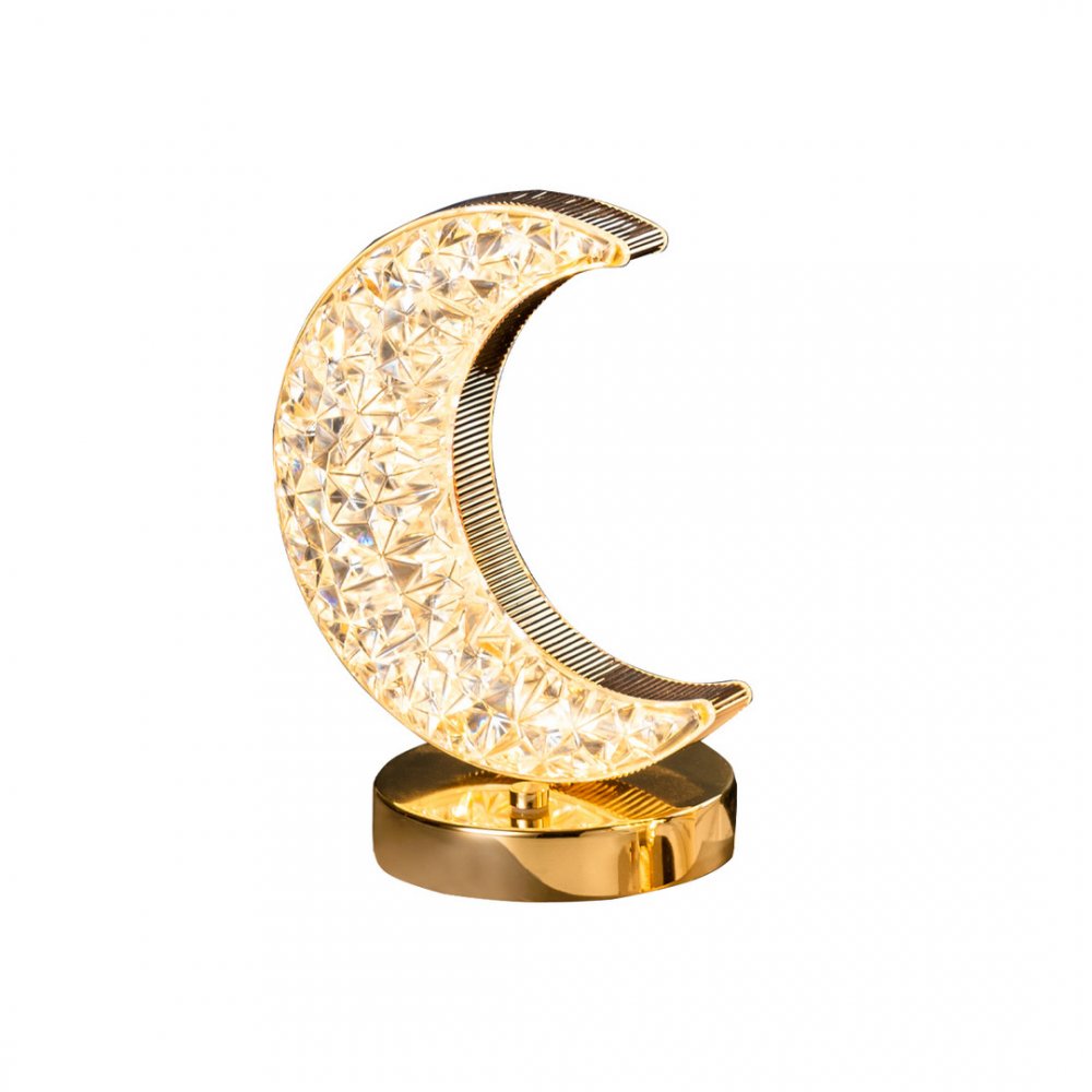 Декоративная настольная лампа месяц с аккумулятором «Массана» 07206-T,20