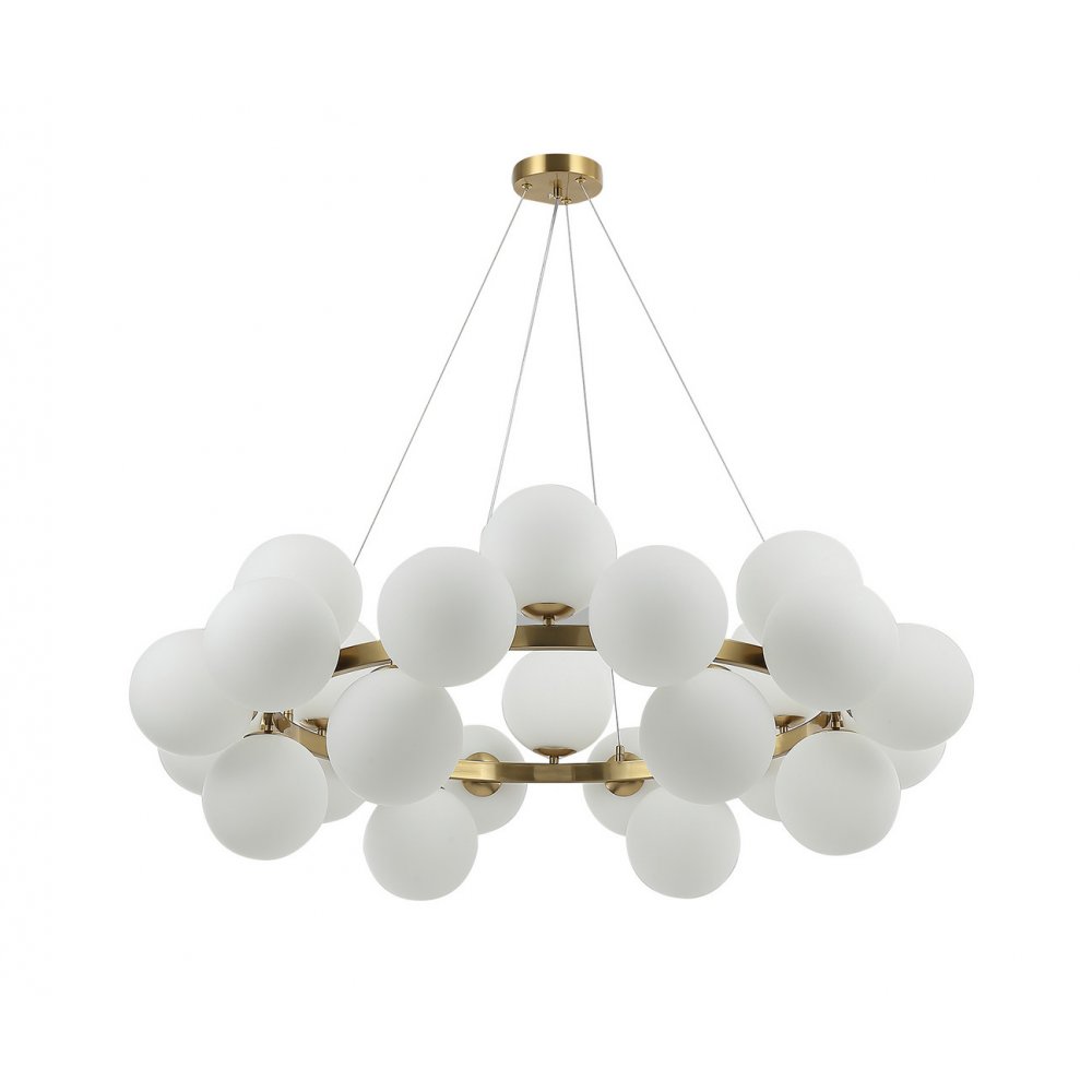 Подвесная люстра кольцо с шарами 104см «Сида» 07508-24,20