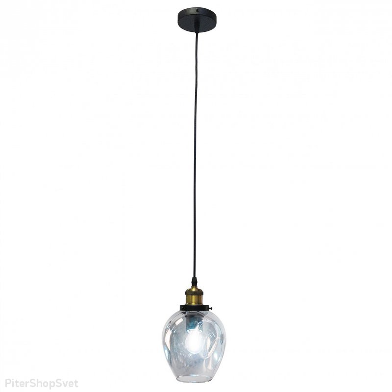 Подвесной светильник с голубым плафоном «Нисса» 07512-1а,05