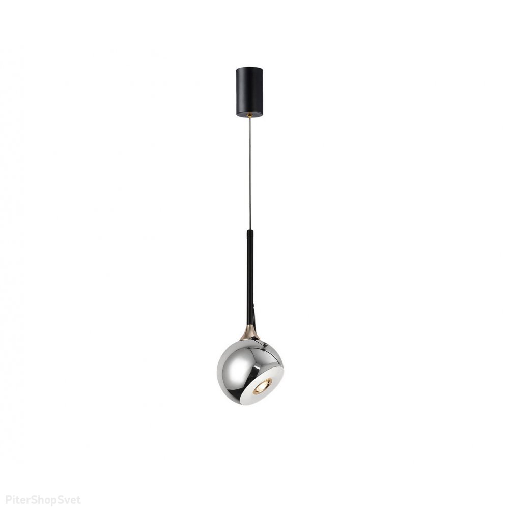 Подвесной светильник 8 Вт 4000К хром, с лифтом «Тимо» 07529-1A,02