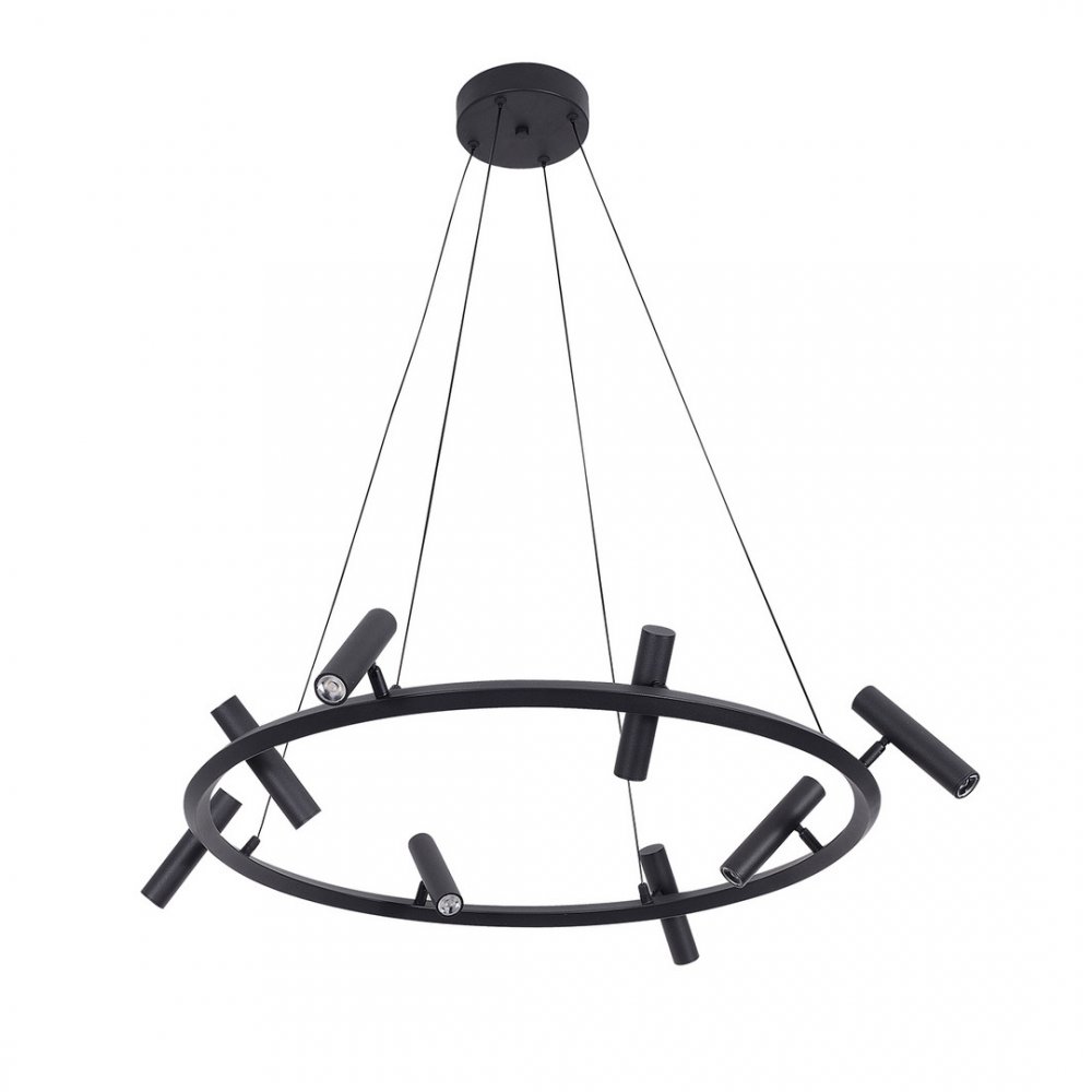 Подвесная люстра кольцо 60см со спотами 8*3Вт 4000К «Верония» 07613-8A,19