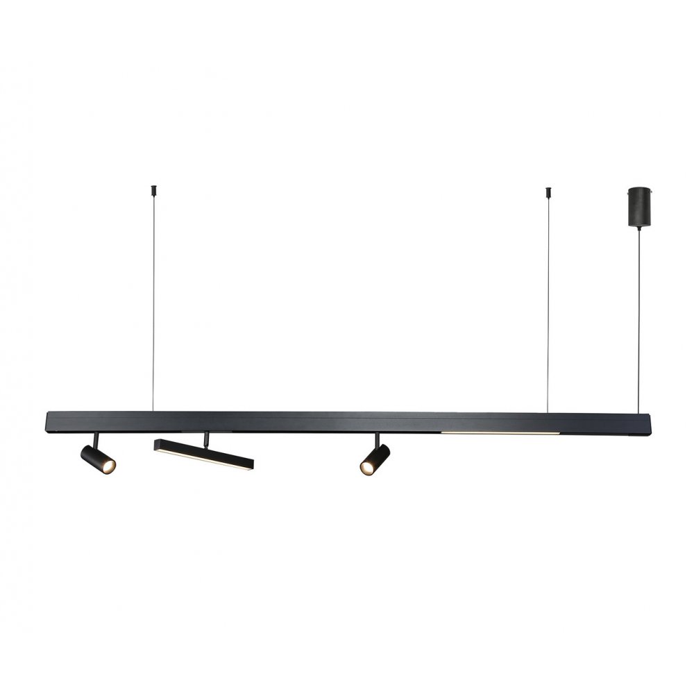 Линейный подвесной светильник со спотами 38Вт 4000К «Лайви» 07617B,19