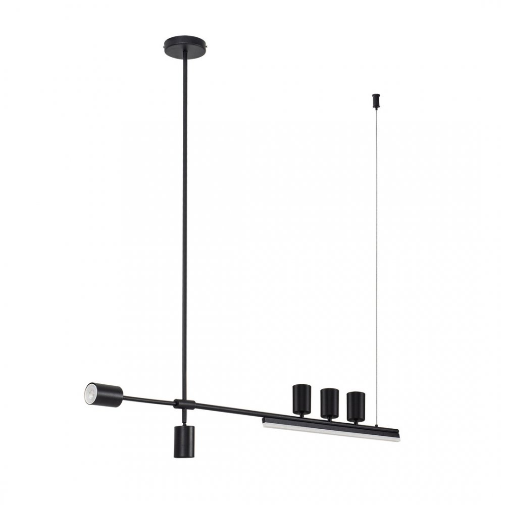 Длинный светильник на штанге GU10 5шт+Led 15Вт 4000K «Рия» 07618-150,19