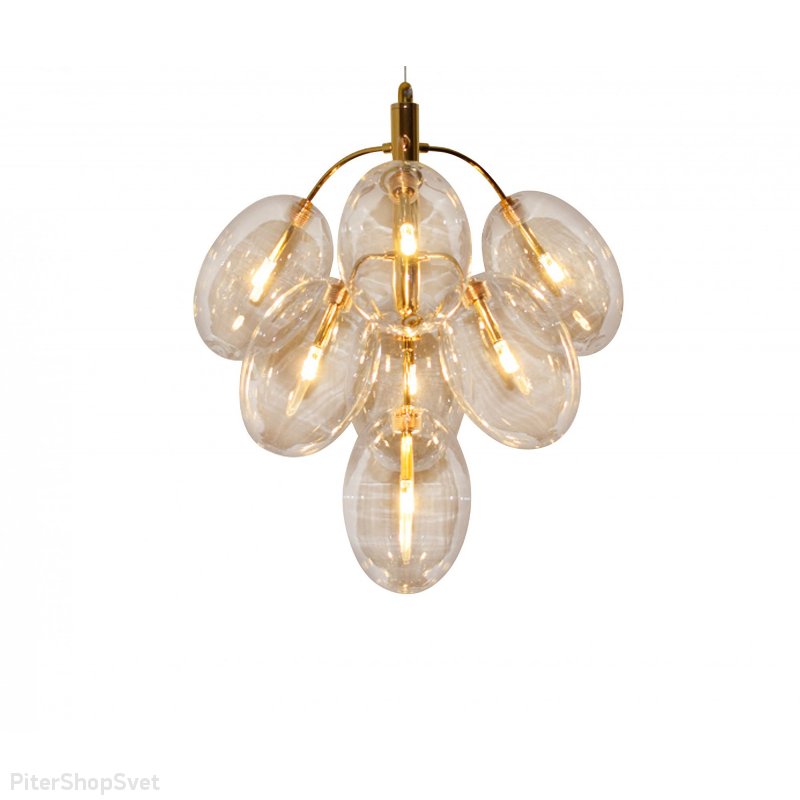 Подвесная люстра с овальными плафонами «Амос» 07654-7