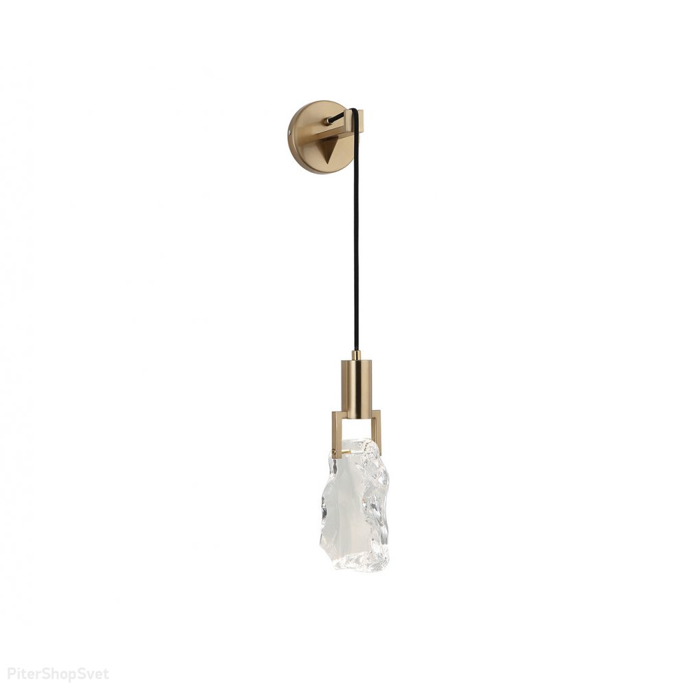 Настенный светильник с подвесом кристалл «Гелла» 07670,20