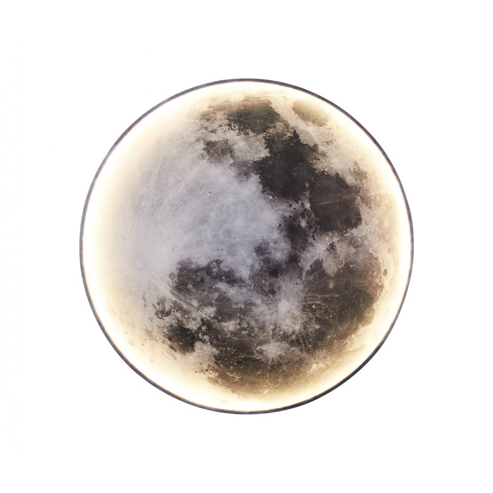 80см декоративный круглый настенный светильник подсветка луна «Спутник» 07831-80,19