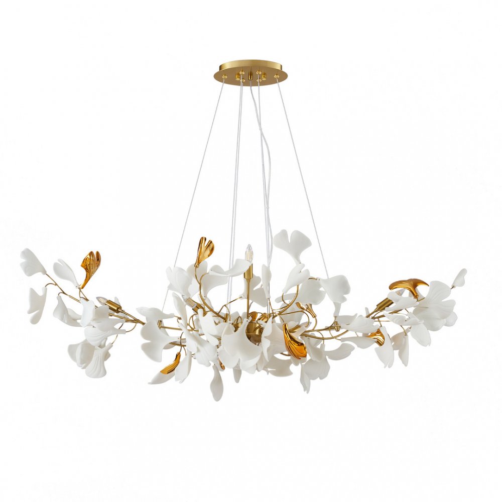 Длинная подвесная люстра ветви с лепестками «Сири» 07868-6A,36
