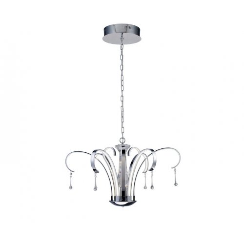 Светодиодная люстра цвета хром 07931 вихрь Kink Light