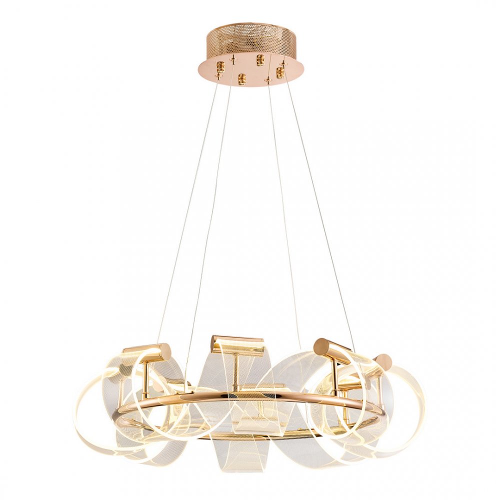 Подвесная люстра кольцо спираль 50см 60Вт 3000К «Ранни» 08037-50,37