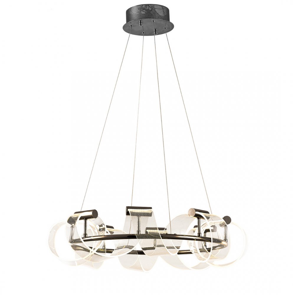 Подвесная люстра кольцо со спиралью 70см 80Вт 4000К «Ранни» 08037-70,29