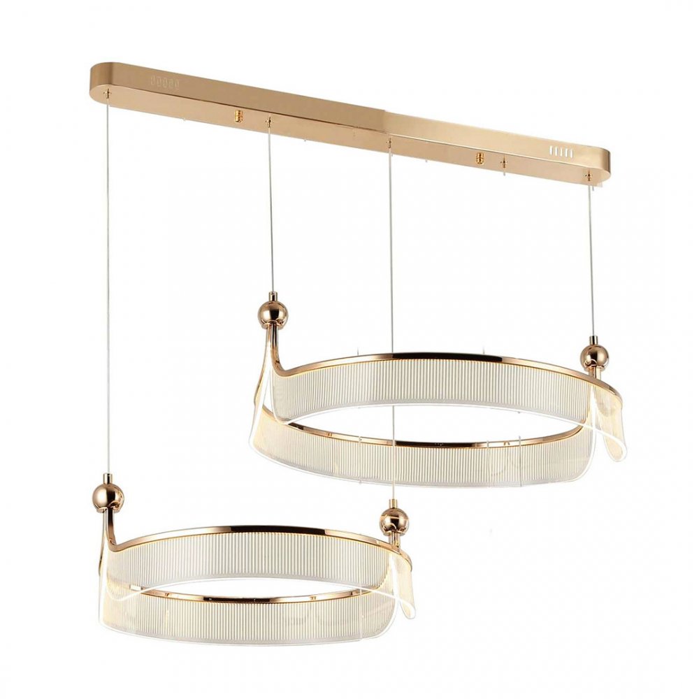 Подвесная люстра 2 кольца 99Вт 3000К «Риваль» 08045-80+60,37