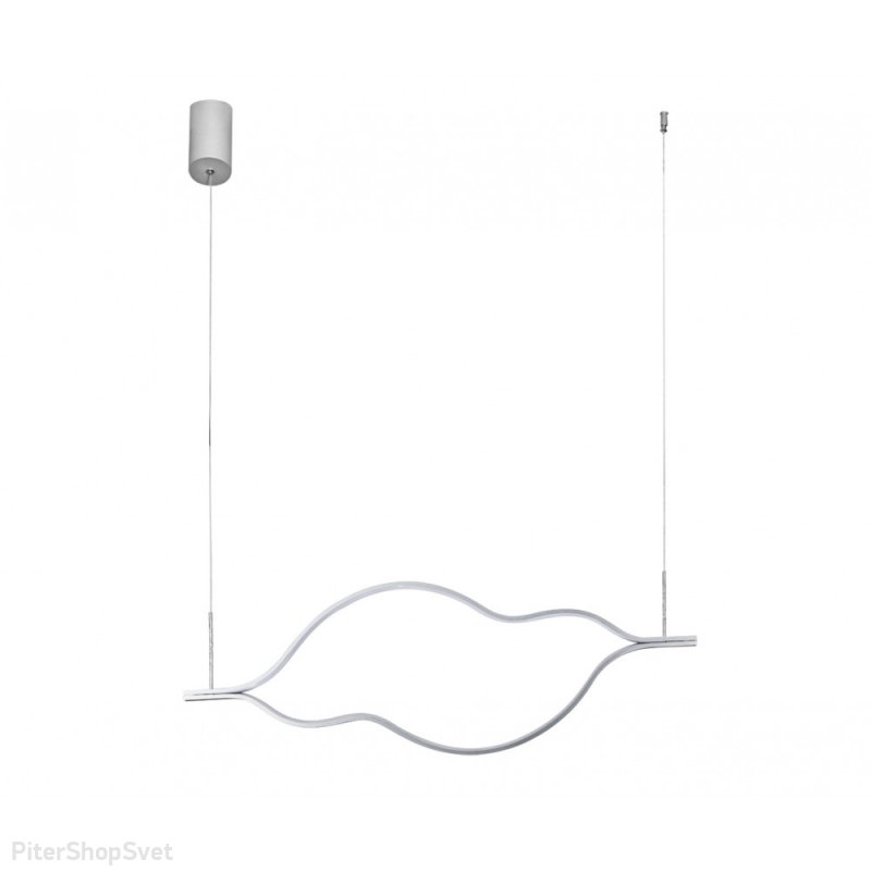 Длинный подвесной светильник серебряного цвета 45Вт 4000К «Линн» 08258-120,16P