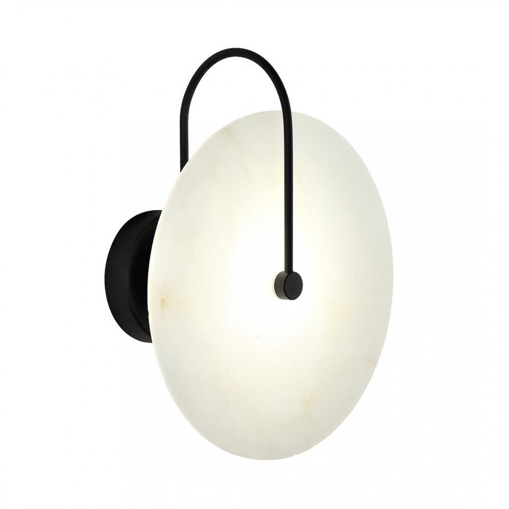 Круглый мраморный настенный светильник подсветка 25см 6Вт 3000К «Мелисса» 08437,19